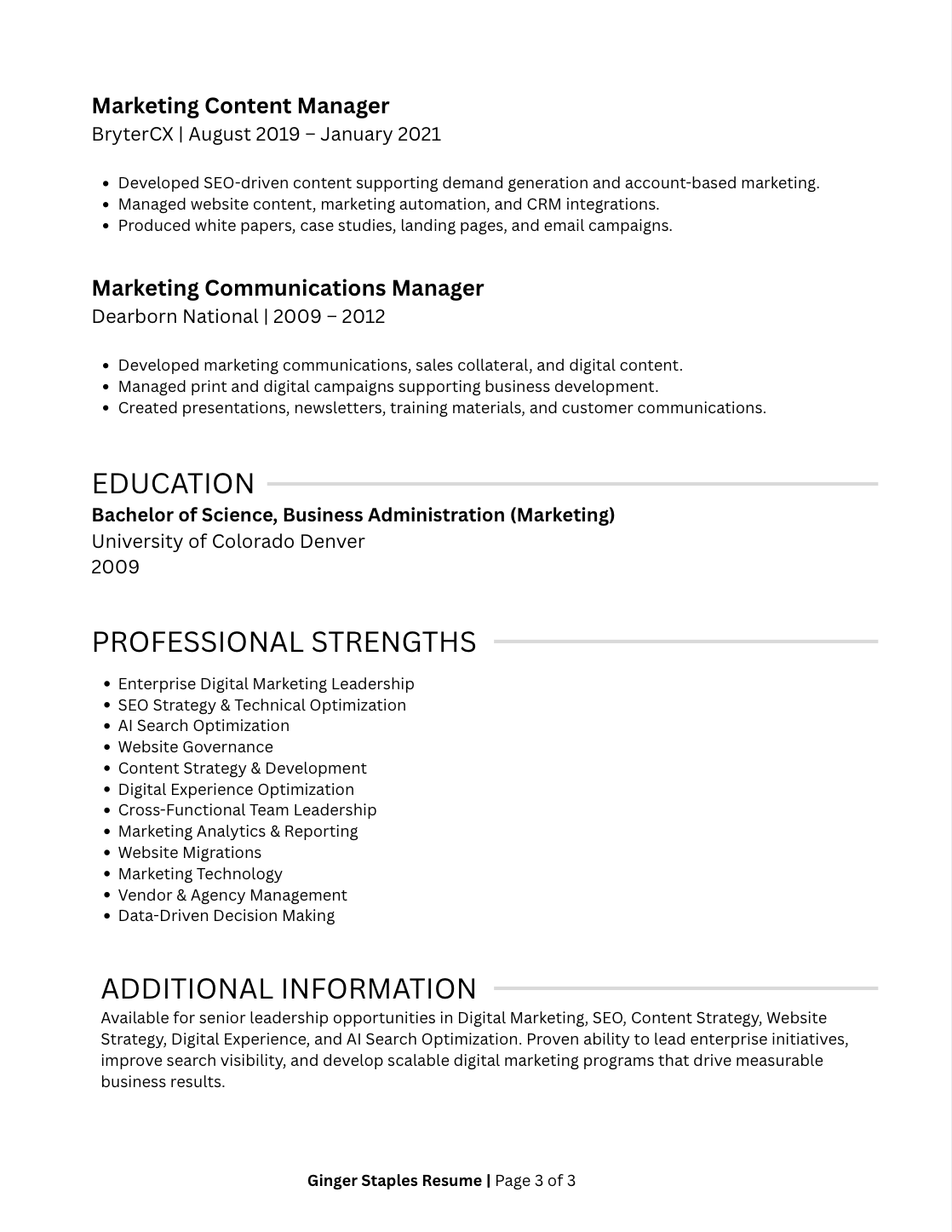Ginger Staples Resume Page 3