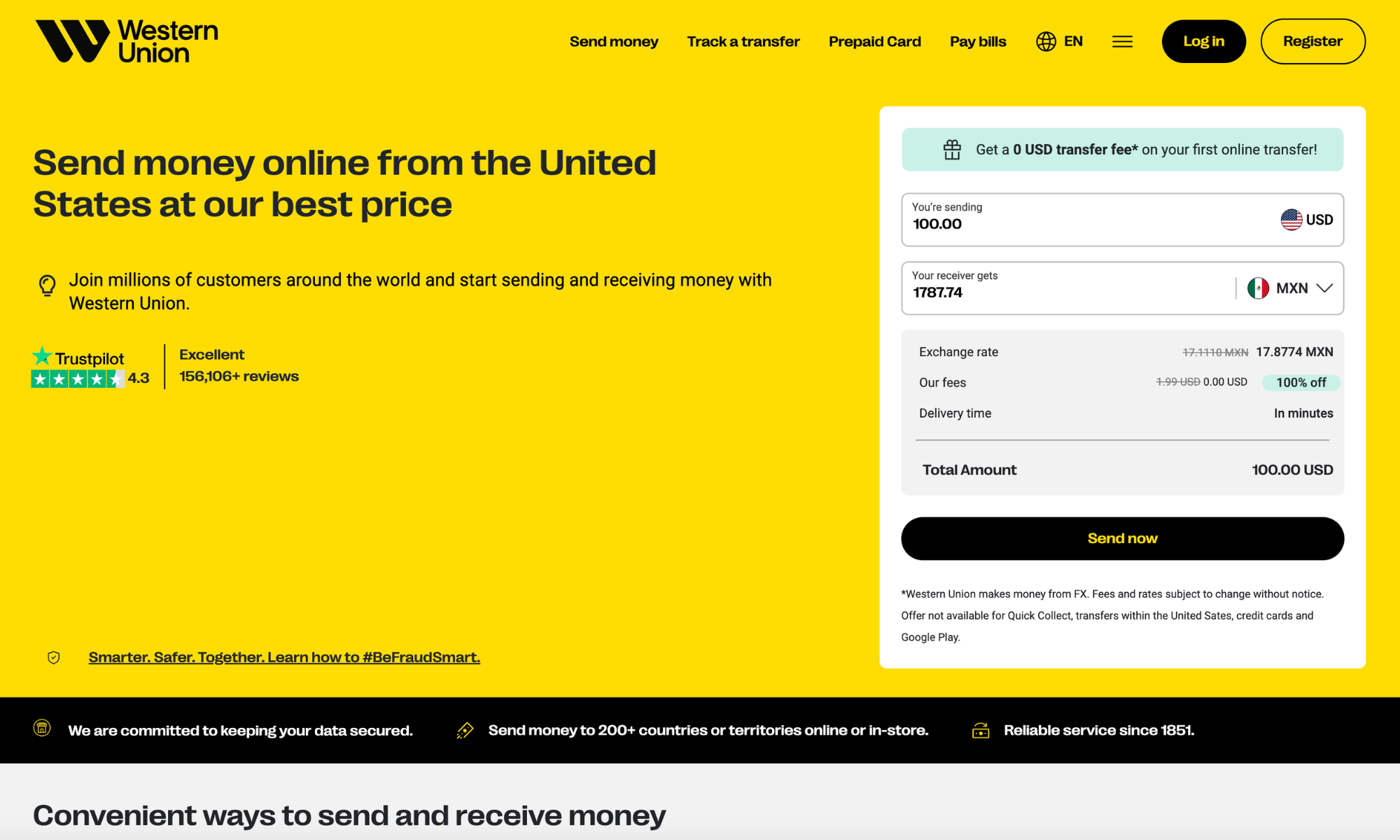 Western Union Website SEO Project